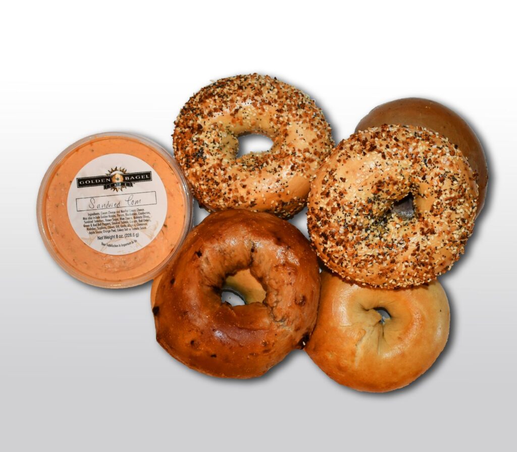 Baker’s Choice 1/2 Dozen Bagel with one 1/2LB Golden Spread
