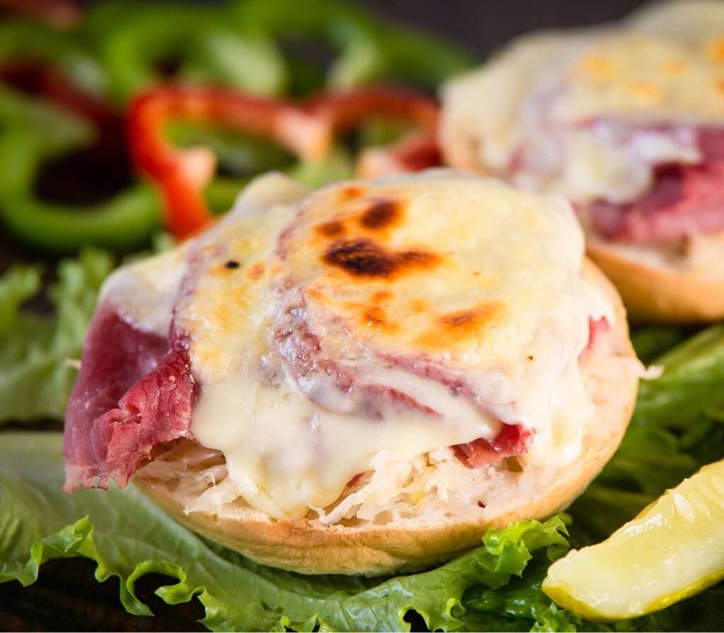 Reuben Bagel Melt